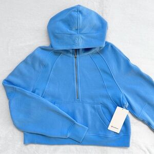 NWT Lululemon Scuba Oversized Half-Zip Hoodie – Aero Blue – M/L (VERY RARE)